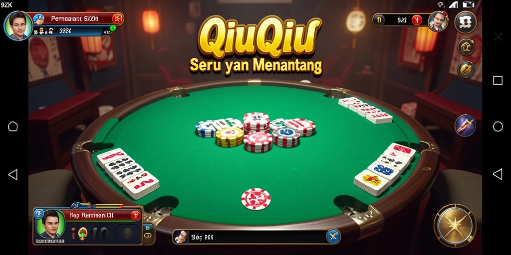 Gameplay QiuQiu yang mengasyikkan dan interaktif.