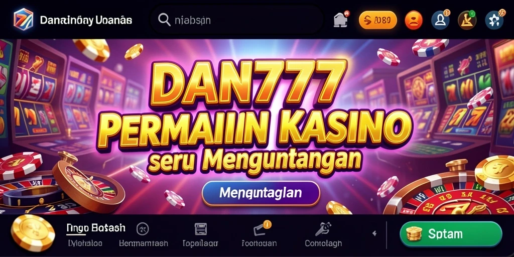 Tampilan menarik dari gameplay Kasino DAN777 yang menyenangkan.