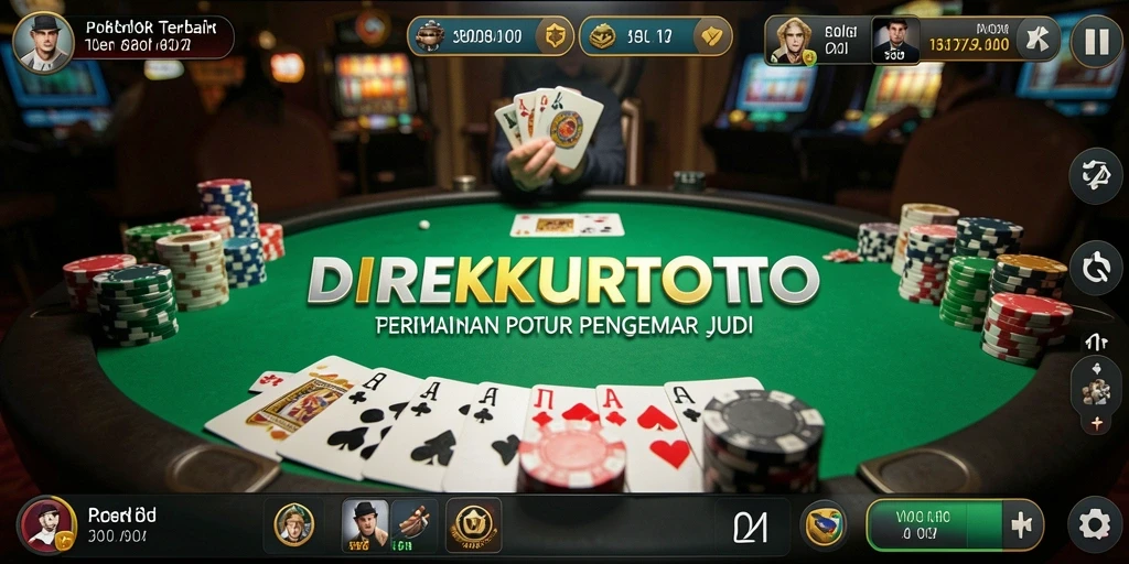 Gameplay menarik dari DIREKTURTOTO dengan suasana poker yang mendebarkan.