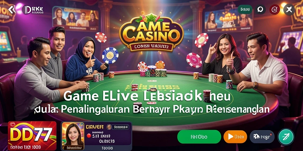 Tangkapan layar gameplay IDR77 yang mendebarkan dan interaktif di Live Casino.