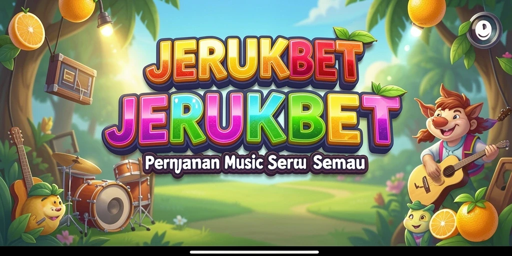 Tampilan gameplay seru dalam permainan musik JERUKBET.