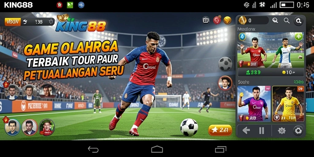 Screenshot KING88 menampilkan gameplay mendebarkan di dunia olahraga.
