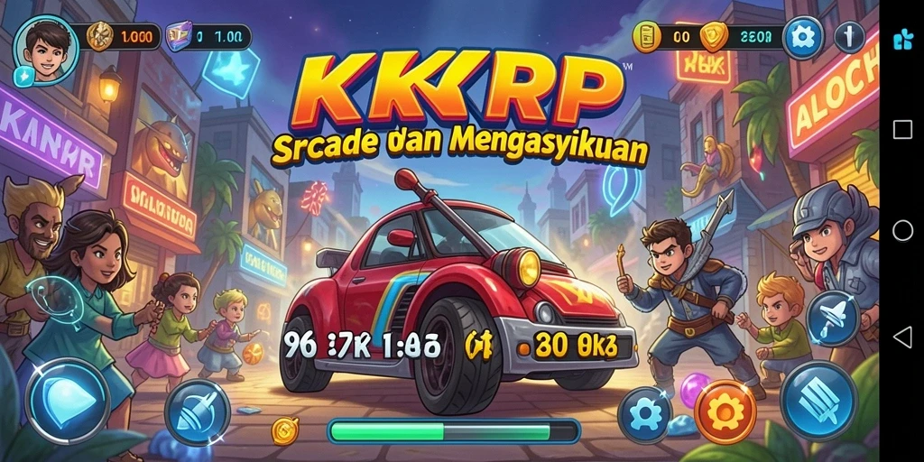 Tampilan gameplay seru dan penuh warna dari KKRP.