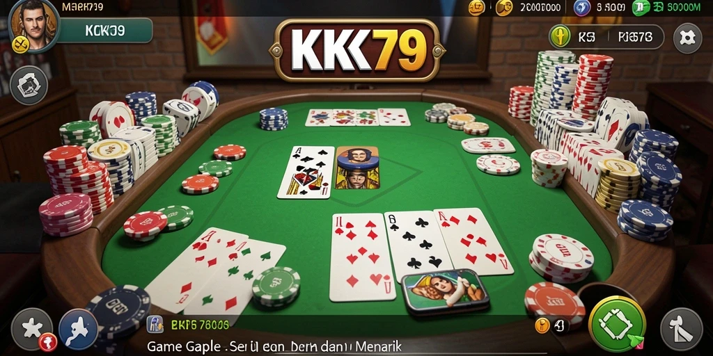 Screenshot KPK79 menampilkan momen seru permainan Gaple.