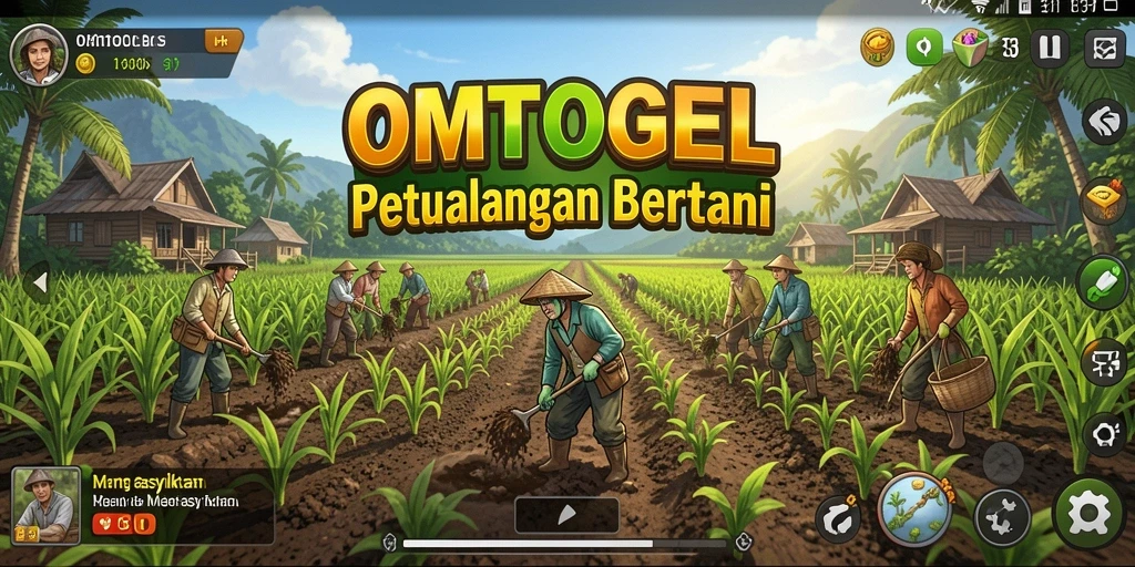 Tampilan gameplay OMTOGEL yang penuh warna dan interaktif.