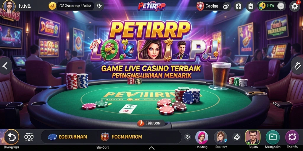 Gameplay seru di aplikasi Live Casino PETIRRP yang memukau.
