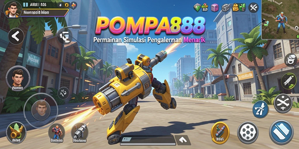 Tampilan visual gameplay POMPA88 yang menarik dan interaktif.