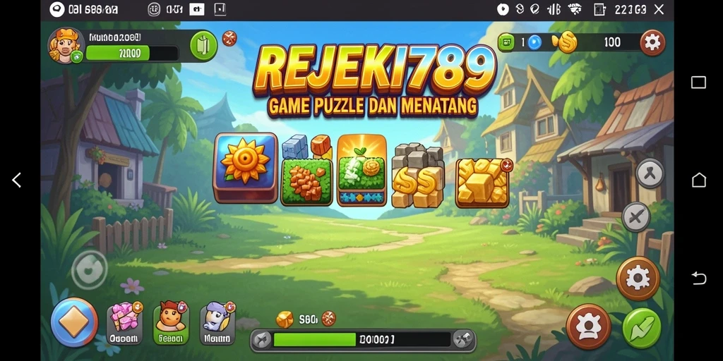 Tampilan gameplay REJEKI789 yang menantang dan penuh warna.
