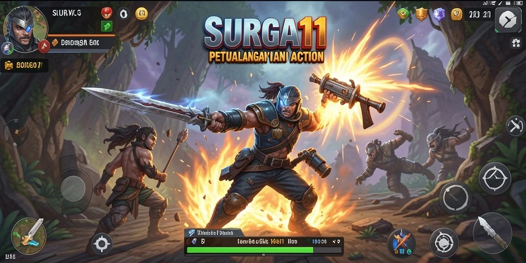 Screenshot SURGA11 menampilkan aksi seru dan grafis menawan dari gameplay.