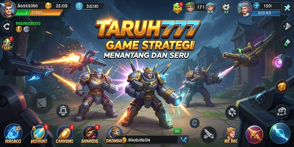 Tampilan gameplay TARUH777 yang keren dan strategis.