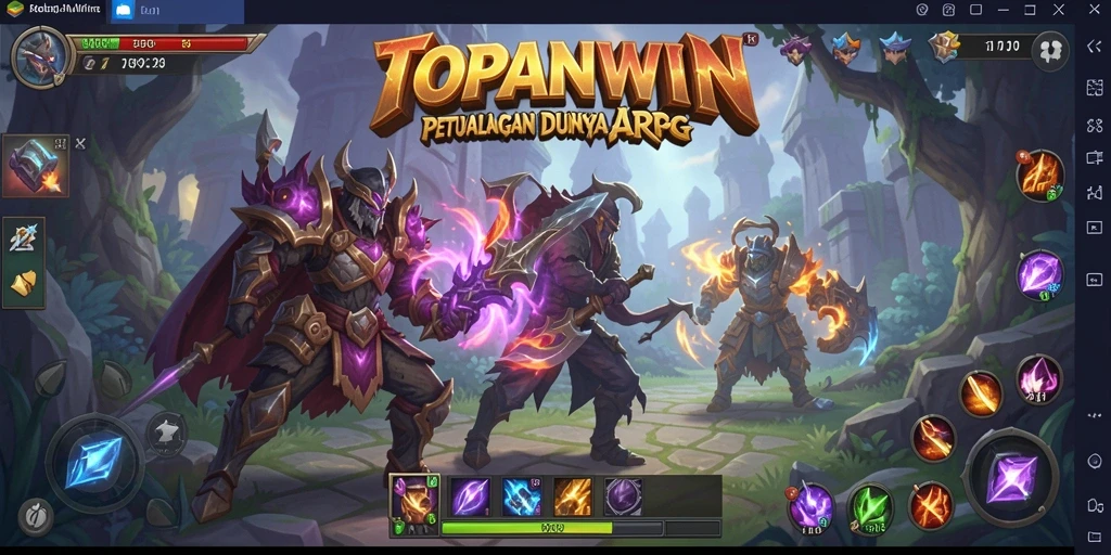 Tampilan menarik dari gameplay TOPANWIN yang penuh aksi ARPG.