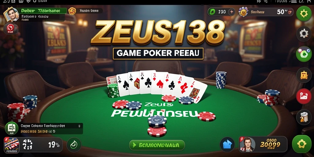 Tampilan gameplay seru dari ZEUS138 menghadirkan keseruan Poker di genggaman Anda.